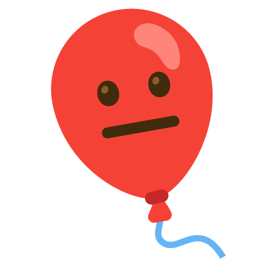 neutral face balloon