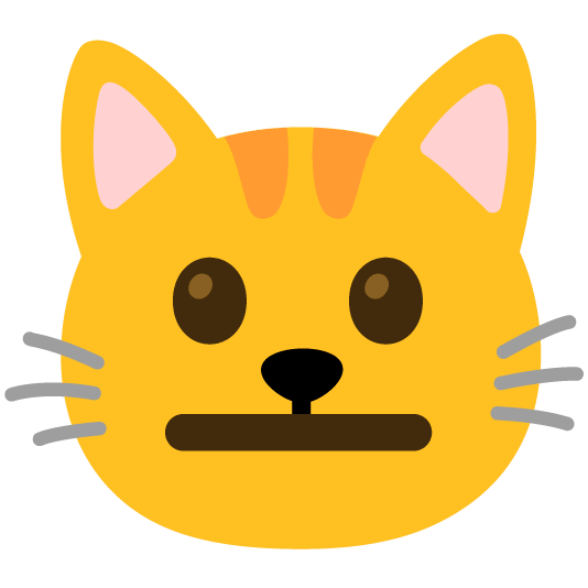 neutral face cat