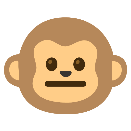 neutral face monkey face