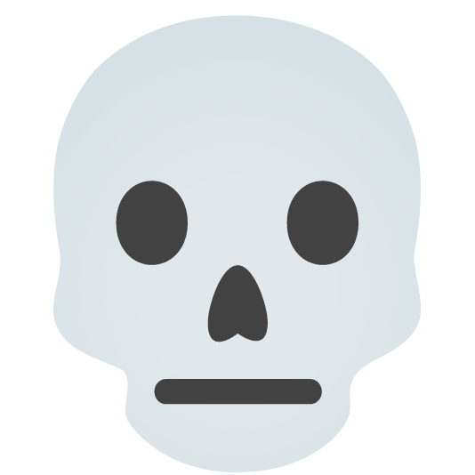 neutral face skull