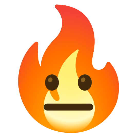 neutral face fire