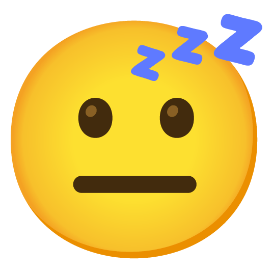 neutral face sleeping