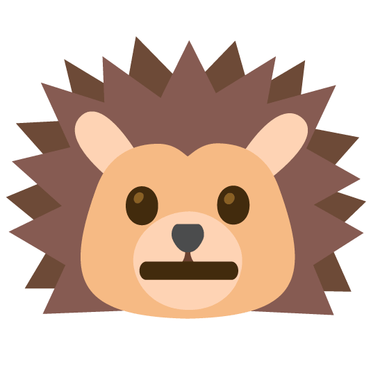 neutral face hedgehog