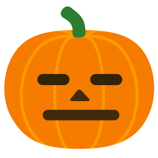 expressionless jack o lantern