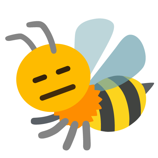 expressionless bee
