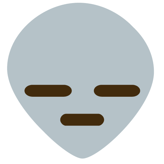 expressionless alien