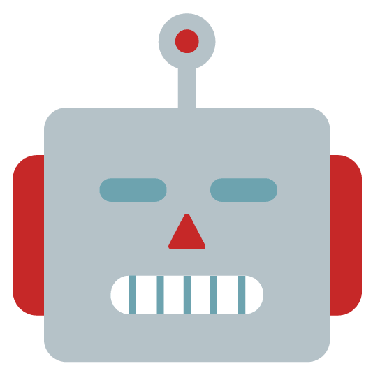 expressionless robot face