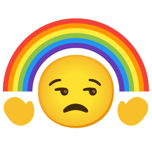 unamused rainbow