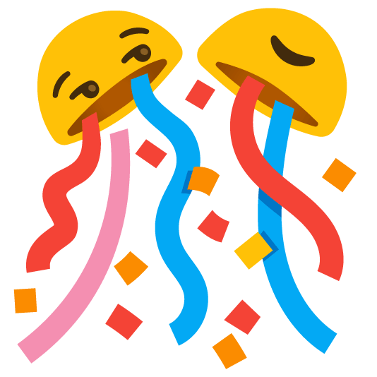 unamused confetti ball