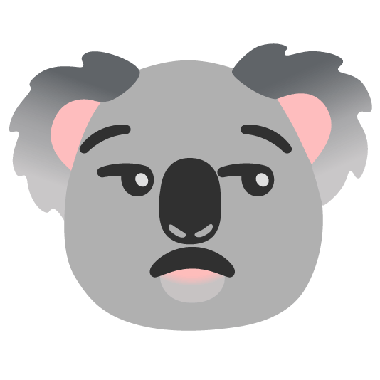 unamused koala