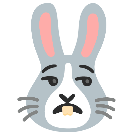 unamused rabbit