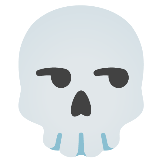unamused skull