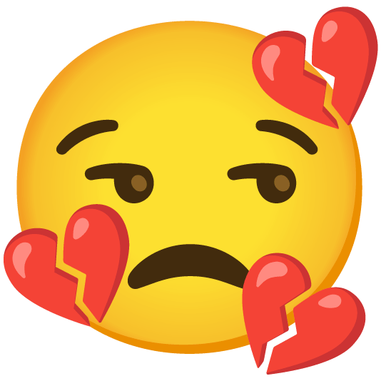 unamused broken heart