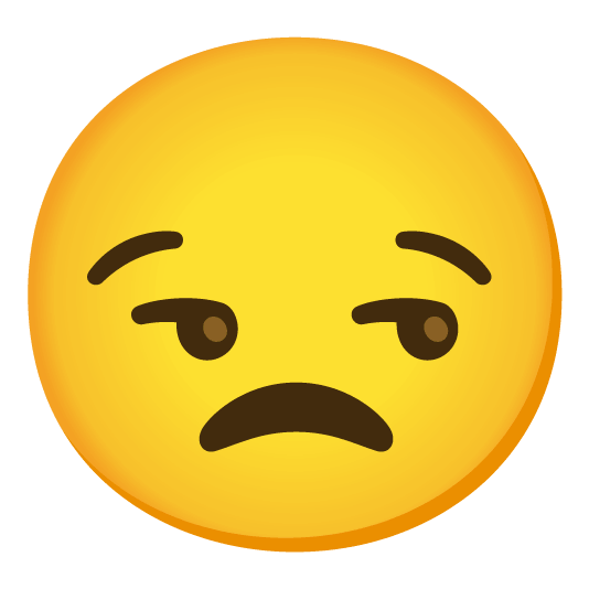 unamused disappointed