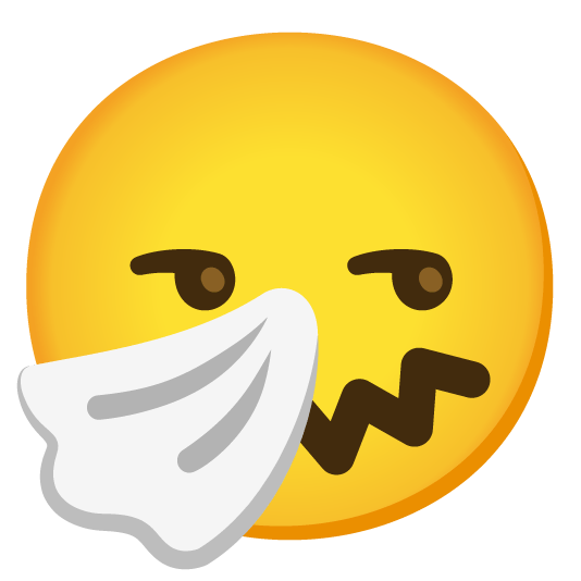 unamused sneezing face