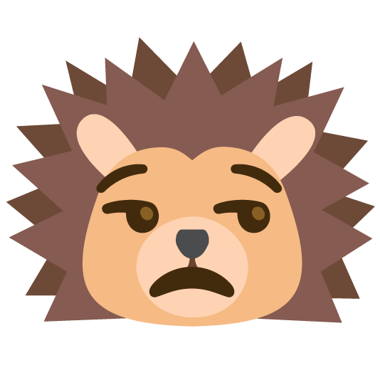 unamused hedgehog