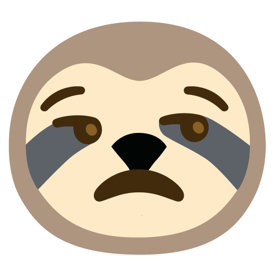 unamused sloth
