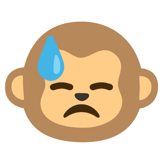 sweat monkey face