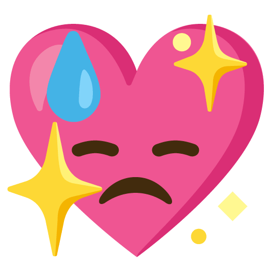 sweat sparkling heart
