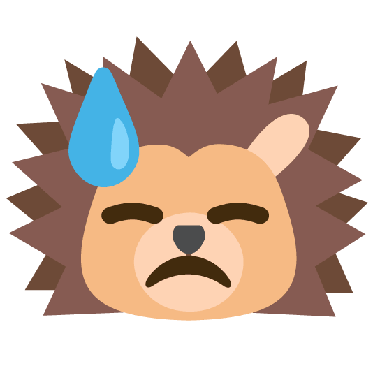 sweat hedgehog