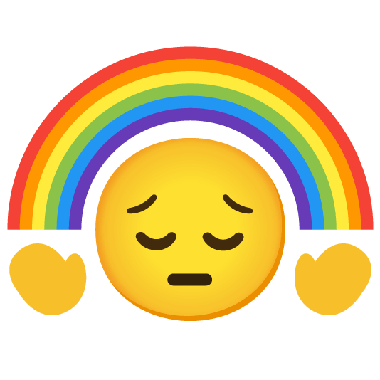 pensive rainbow