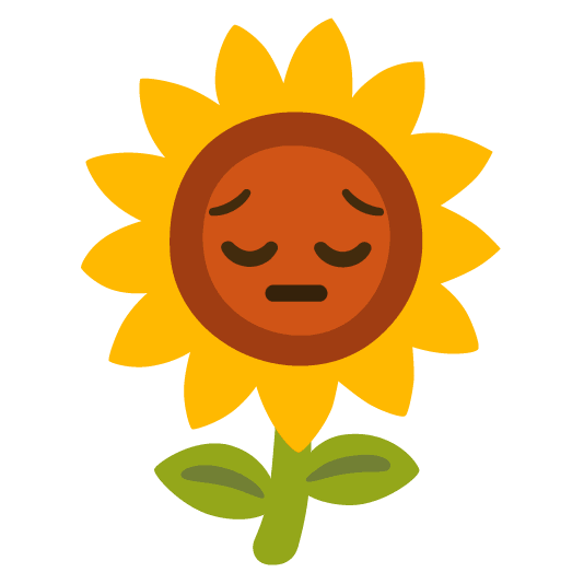 pensive sunflower
