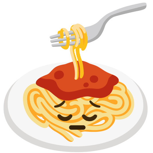pensive spaghetti