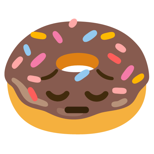 pensive doughnut