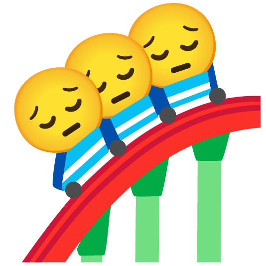 pensive roller coaster