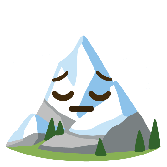 pensive snow capped mountain