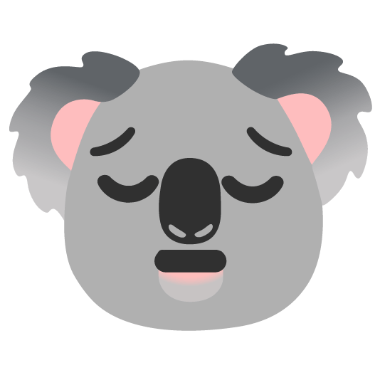 pensive koala