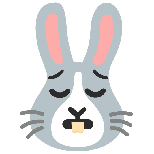 pensive rabbit
