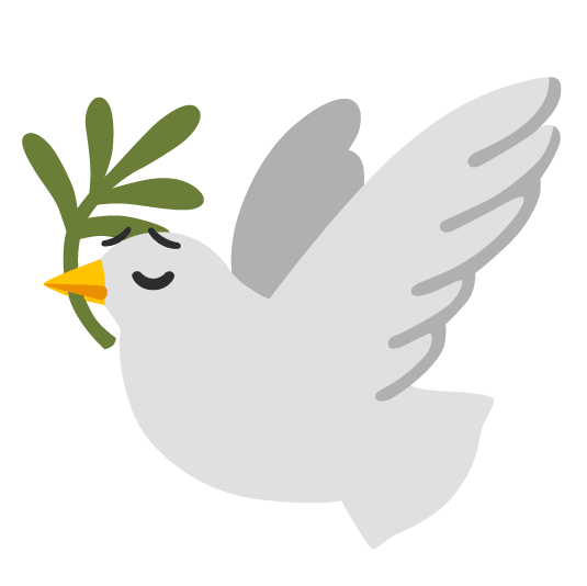 pensive dove of peace
