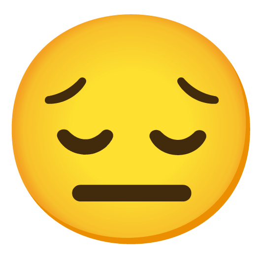pensive neutral face