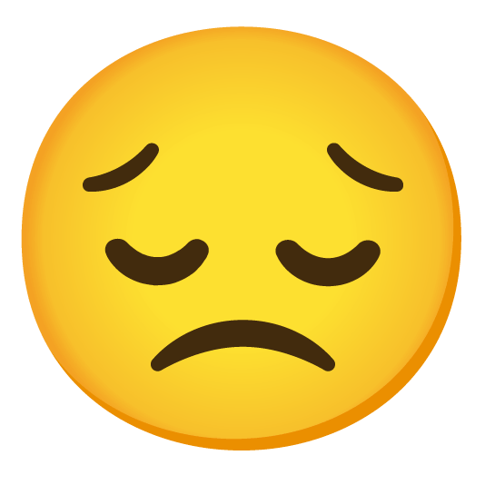 pensive slightly frowning face