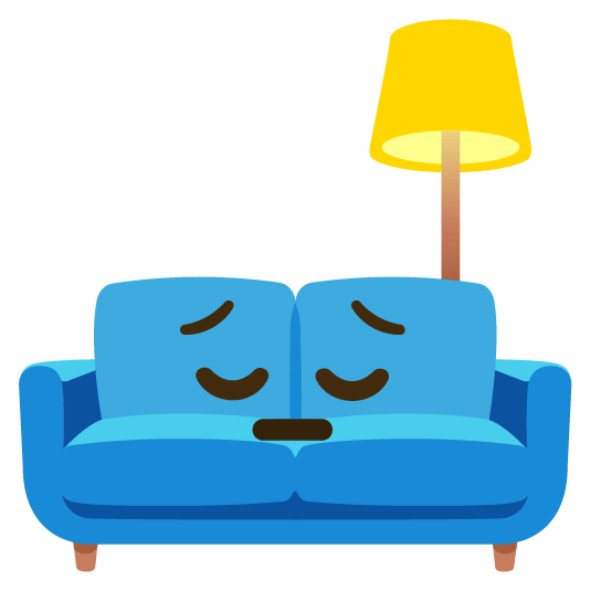 pensive couch and lamp