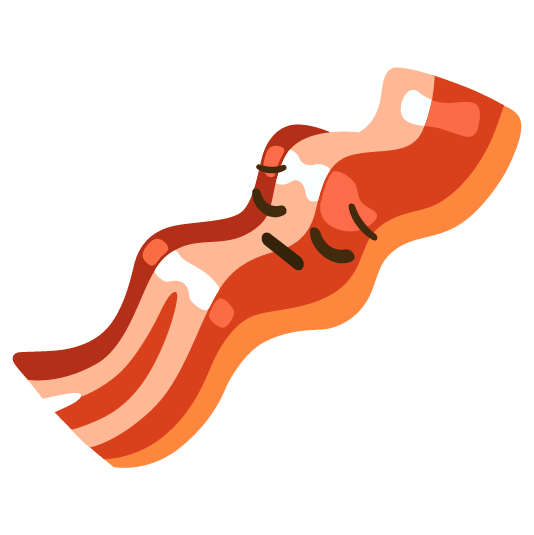 pensive bacon