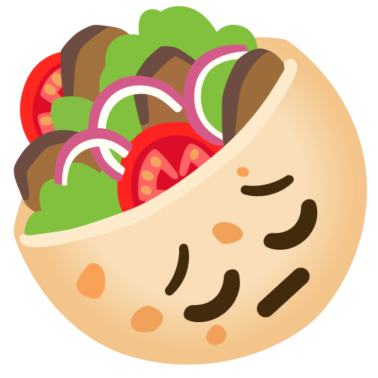 pensive stuffed flatbread