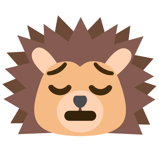 pensive hedgehog
