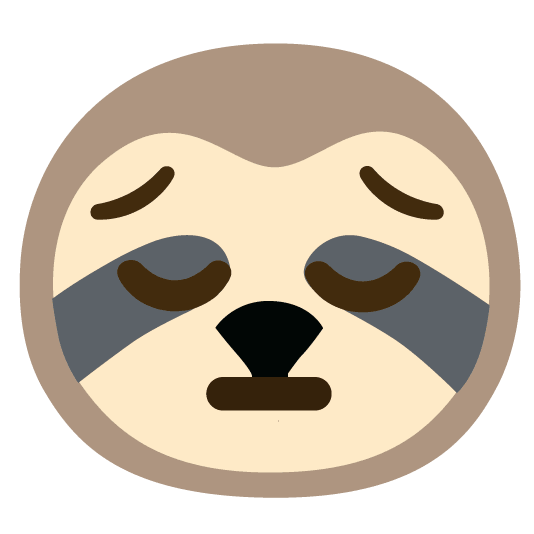 pensive sloth