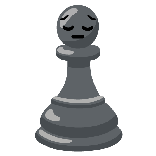 pensive chess pawn