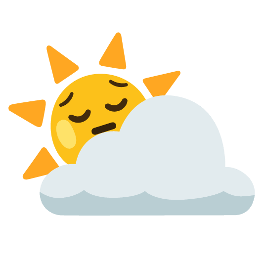 pensive partly sunny