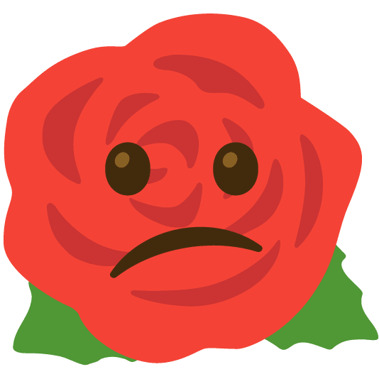 confused rose