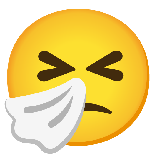 confused sneezing face