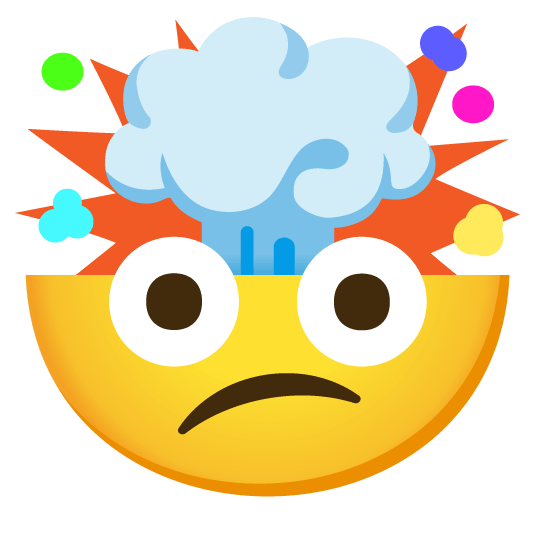 confused exploding head