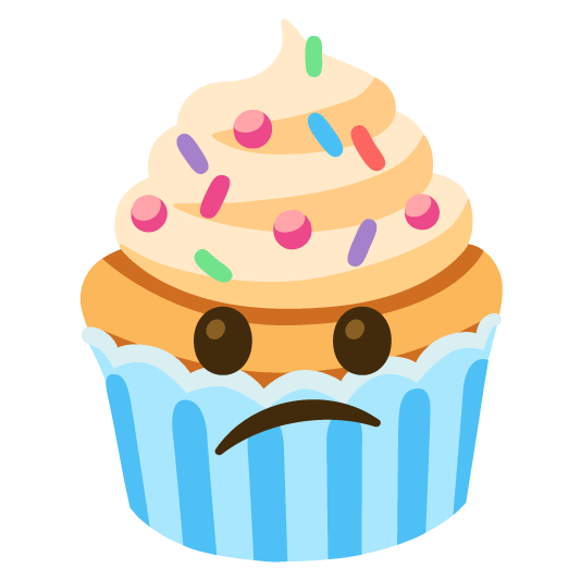 confused cupcake