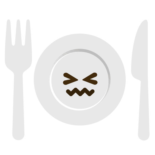 confounded knife fork plate