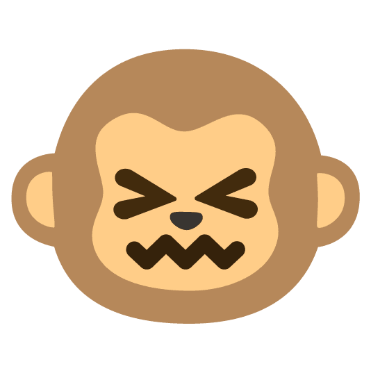 confounded monkey face