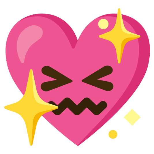 confounded sparkling heart