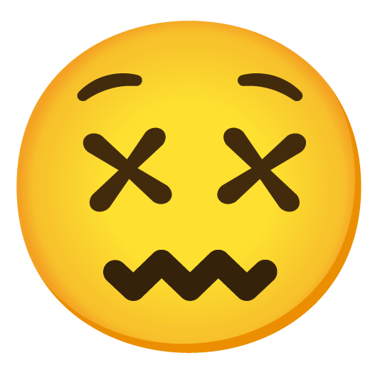 confounded dizzy face